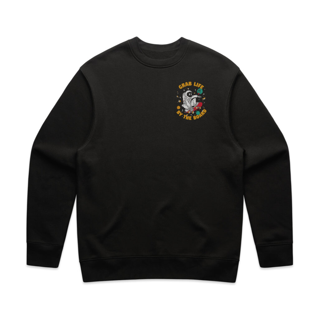 GRAB LIFE BY THE BOARD SWEATER